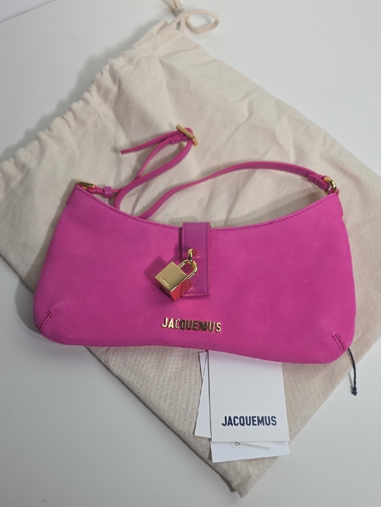 Jacquemus Handbags - JACQUEMUSLE BISOU CADENAS BAG | DARK PINK